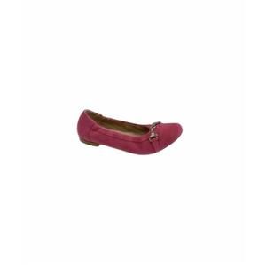 NEW LALISA women's chloe flats in fuschia suede